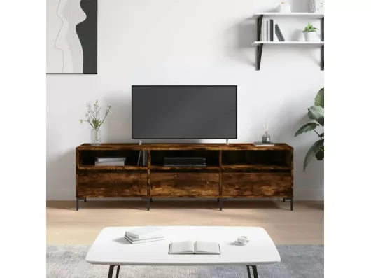 Kauf Unique TV-Schrank,TV-Möbel Räuchereiche 150x30x44,5 cm Holzwerkstoff -gkd498064