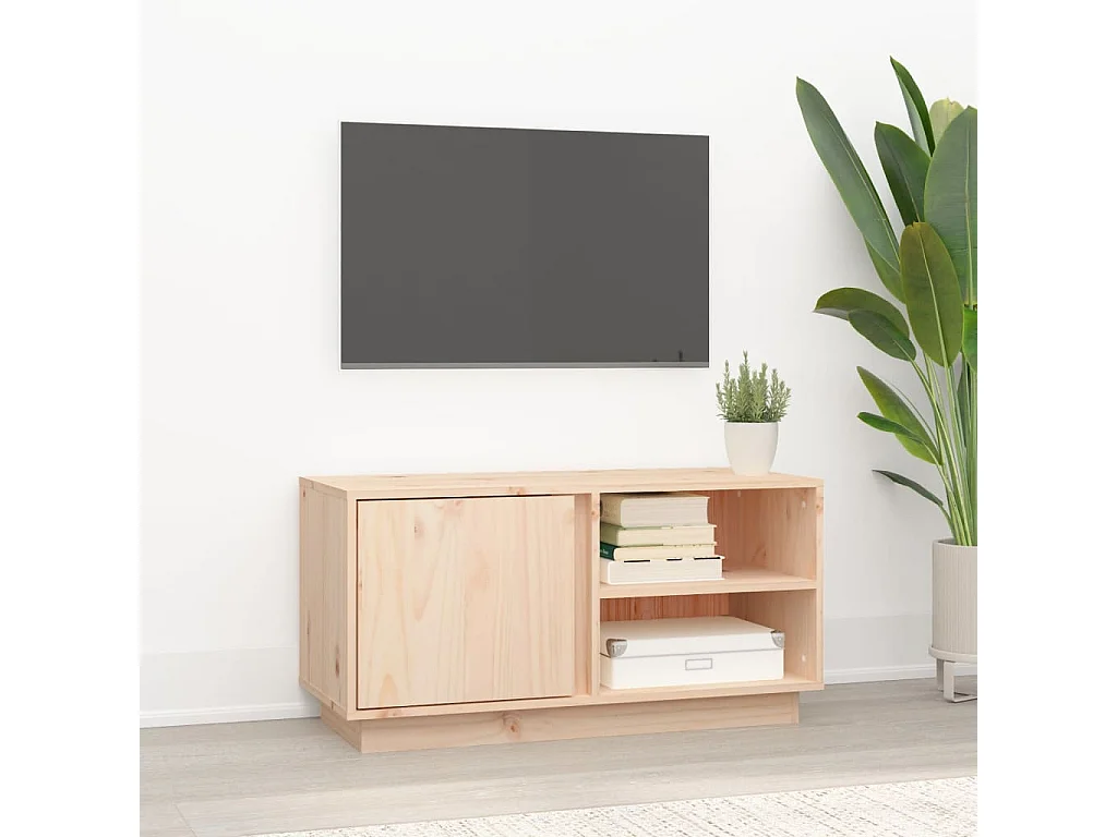 TV-Schrank,TV-Möbel 80x35x40,5 cm Massivholz Kiefer -gkd599133