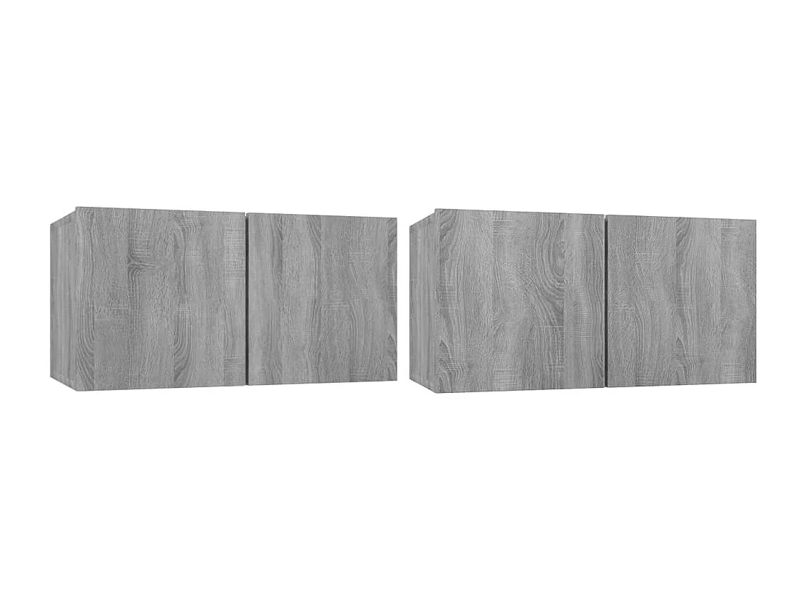 Ensemble de Meubles TV 4 pcs Sonoma gris Bois d'ingénierie GR96114