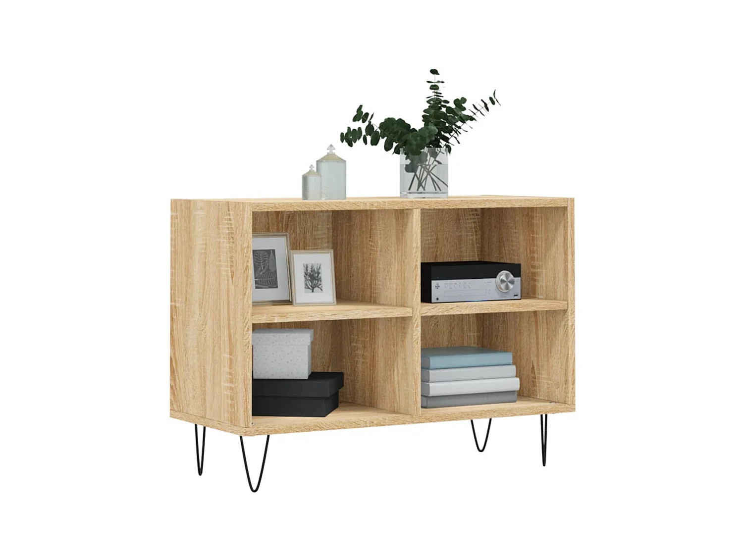 Meuble TV chêne sonoma 69,5 x 30 x 50 cm bois d'ingénierie BE64321