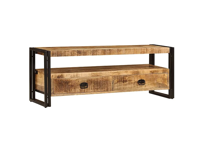 TV-Schrank,TV-Möbel 120 x 35 x 45 cm Mangoholz Massiv -gkd950692