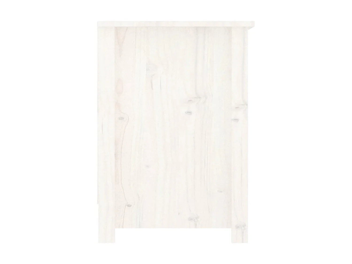 Móvel de TV 103x36,5x52 cm madeira de pinho maciça branco PT127048