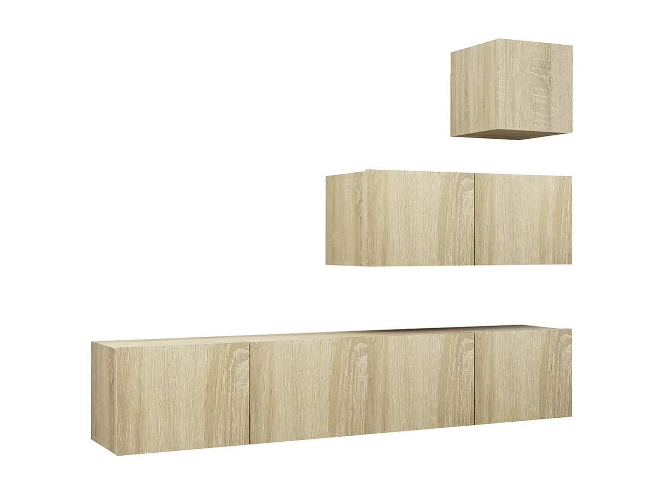 Ensemble de meubles TV 4 pcs Chêne sonoma Bois d'ingénierie BE29631