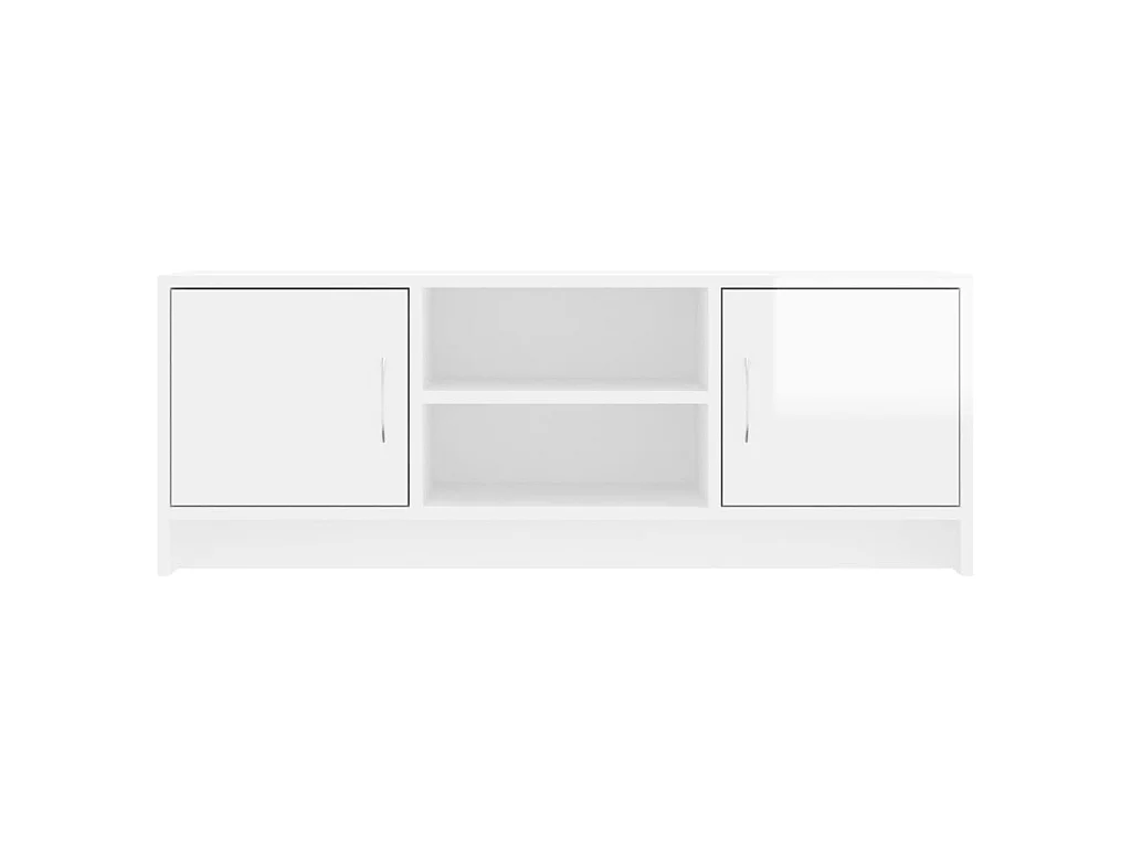 TV-Schrank,TV-Möbel Hochglanz-Weiß 102x30x37,5 cm Holzwerkstoff -gkd174218