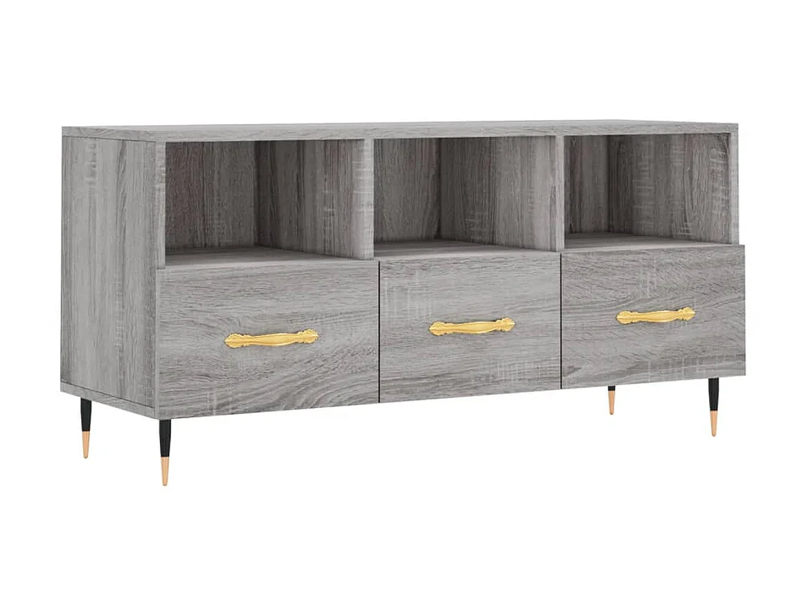 Meuble TV sonoma BEis 102x36x50 cm bois d'ingénierie BE52931