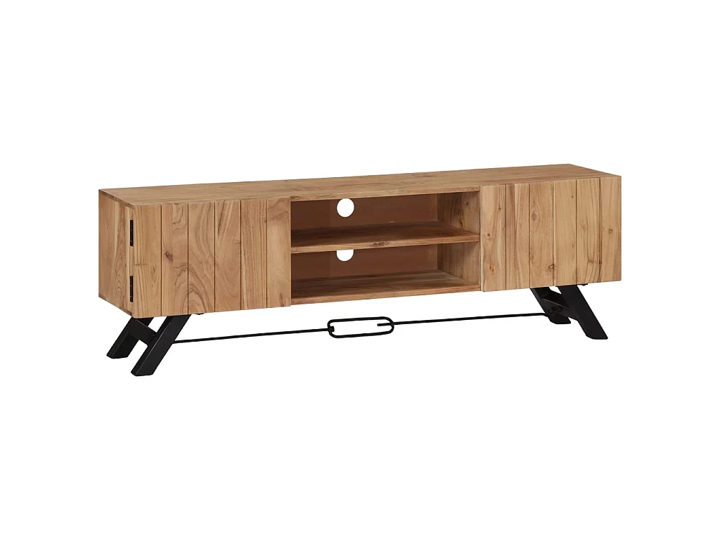 TV-Schrank,TV-Möbel 140 x 30 x 45 cm Massivholz Akazie -gkd771124
