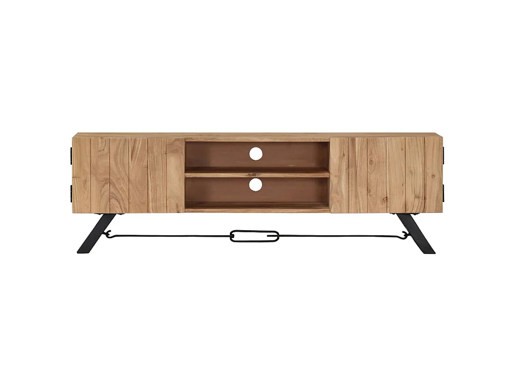 TV-Schrank,TV-Möbel 140 x 30 x 45 cm Massivholz Akazie -gkd771124