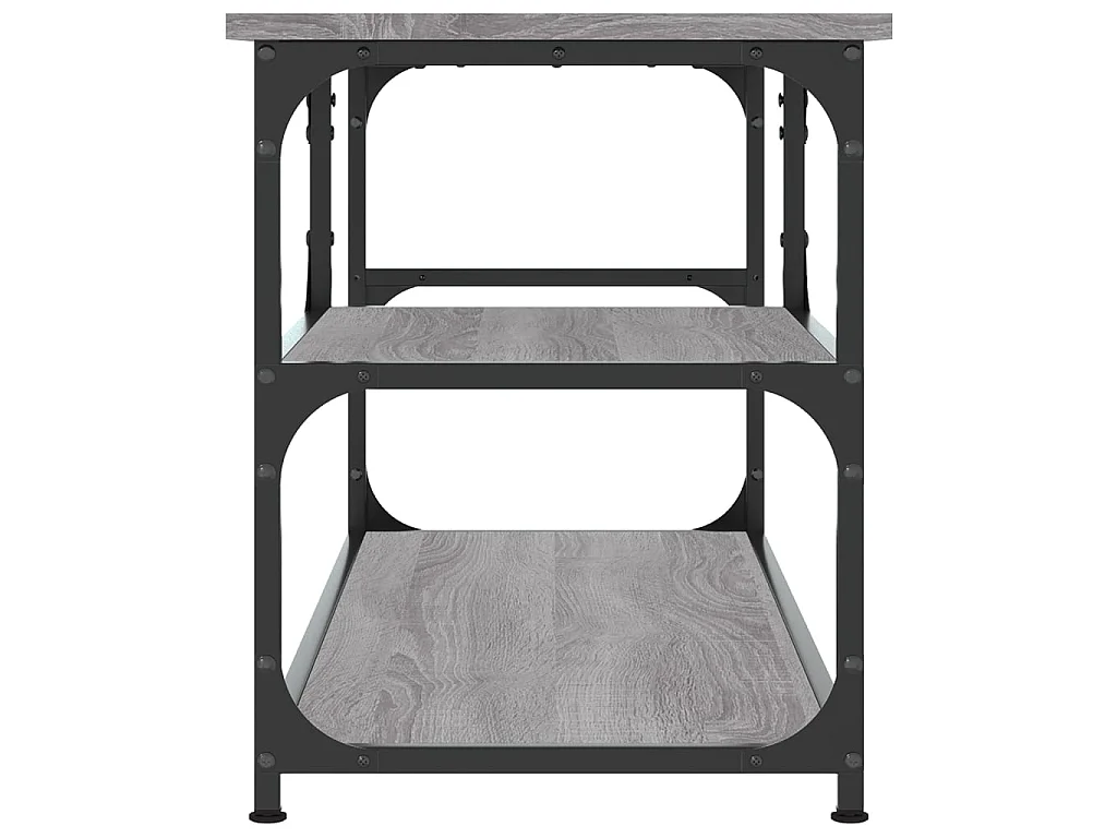 Móvel de TV 103x38x46,5 cm derivados madeira/aço cinza sonoma PT629114