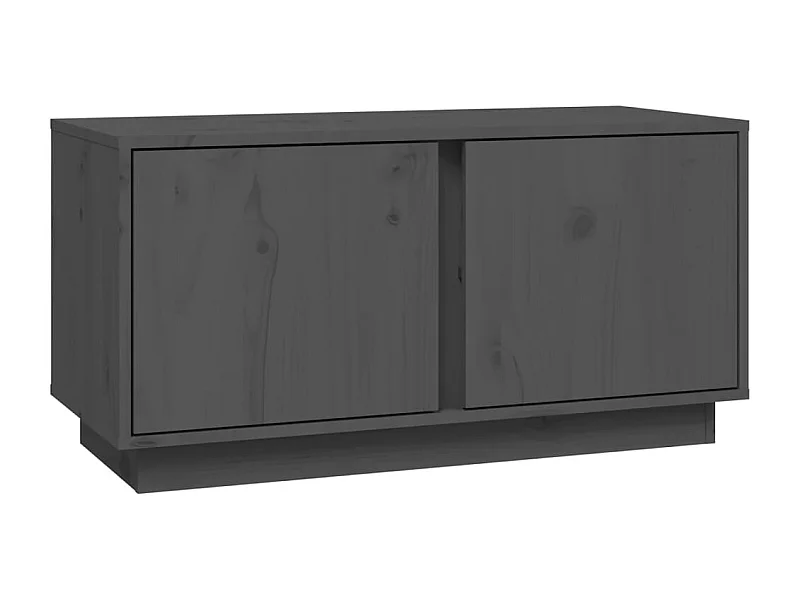 Tv-meubel 80x35x40,5 cm massief grenenhout grijs NL642835