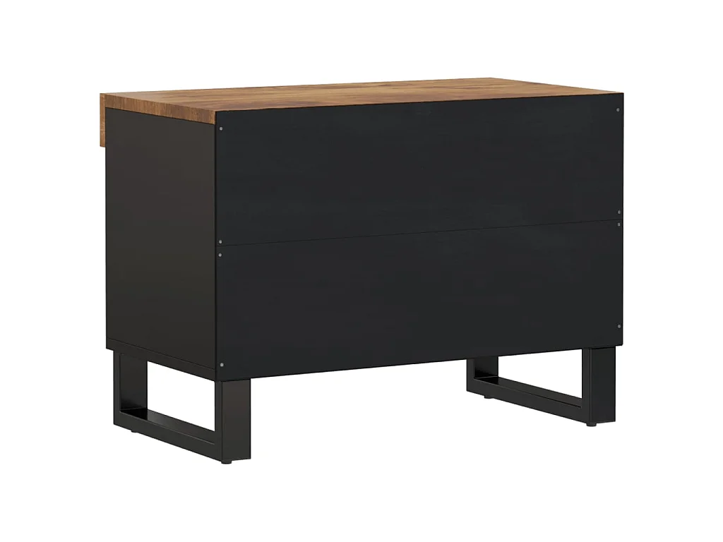 Meuble TV 60x33x43,5 cm bois massif de manguier LWW80059
