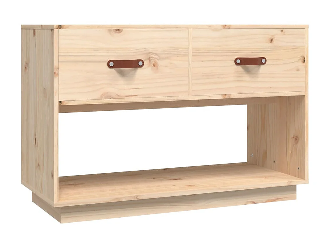 Meuble TV 90x40x60 cm Bois de pin massif BE74990