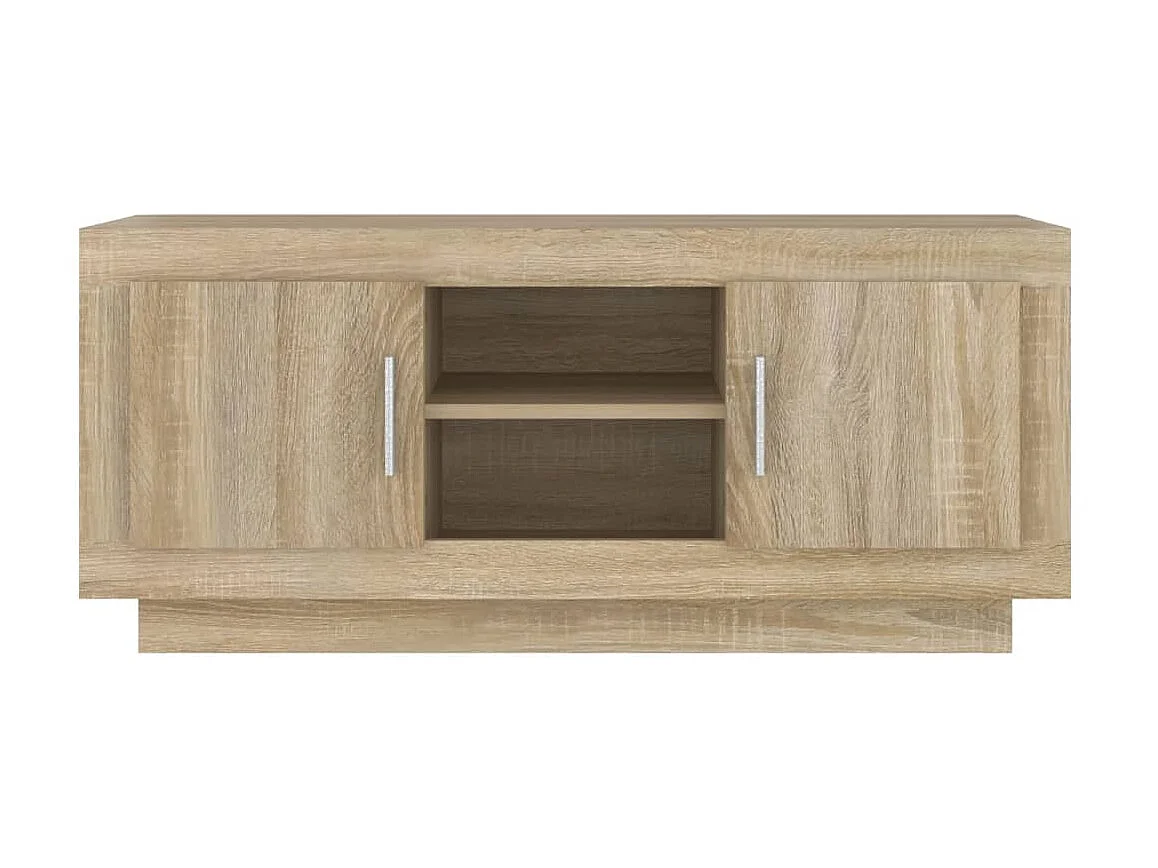 Meuble TV chêne sonoma 102x35x45 cm bois d'ingénierie BE46624