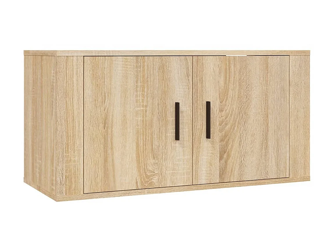 Ensemble de meubles TV 2 pcs chêne sonoma bois d'ingénierie BE56516