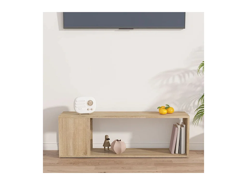 TV-Schrank,TV-Möbel Sonoma-Eiche 100x24x32 cm Holzwerkstoff -gkd638250