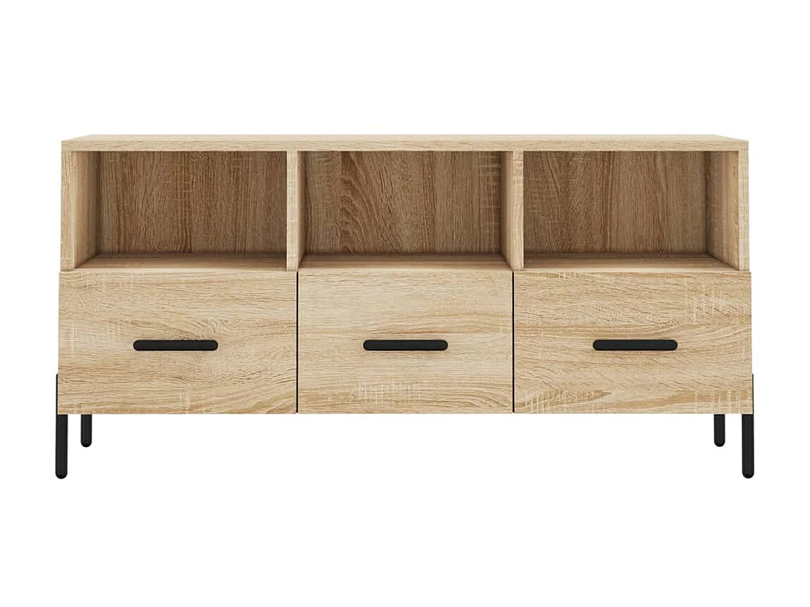 Meuble TV chêne sonoma 102x36x50 cm bois d'ingénierie BE24198
