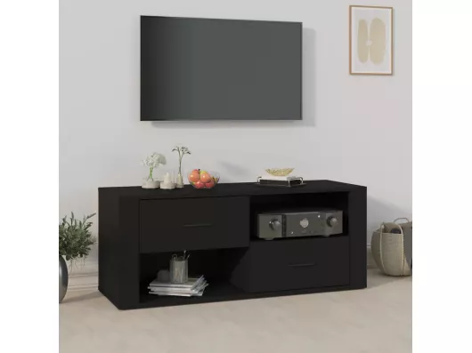 Kauf Unique TV-Schrank,TV-Möbel Schwarz 100x35x40 cm Holzwerkstoff -gkd811442