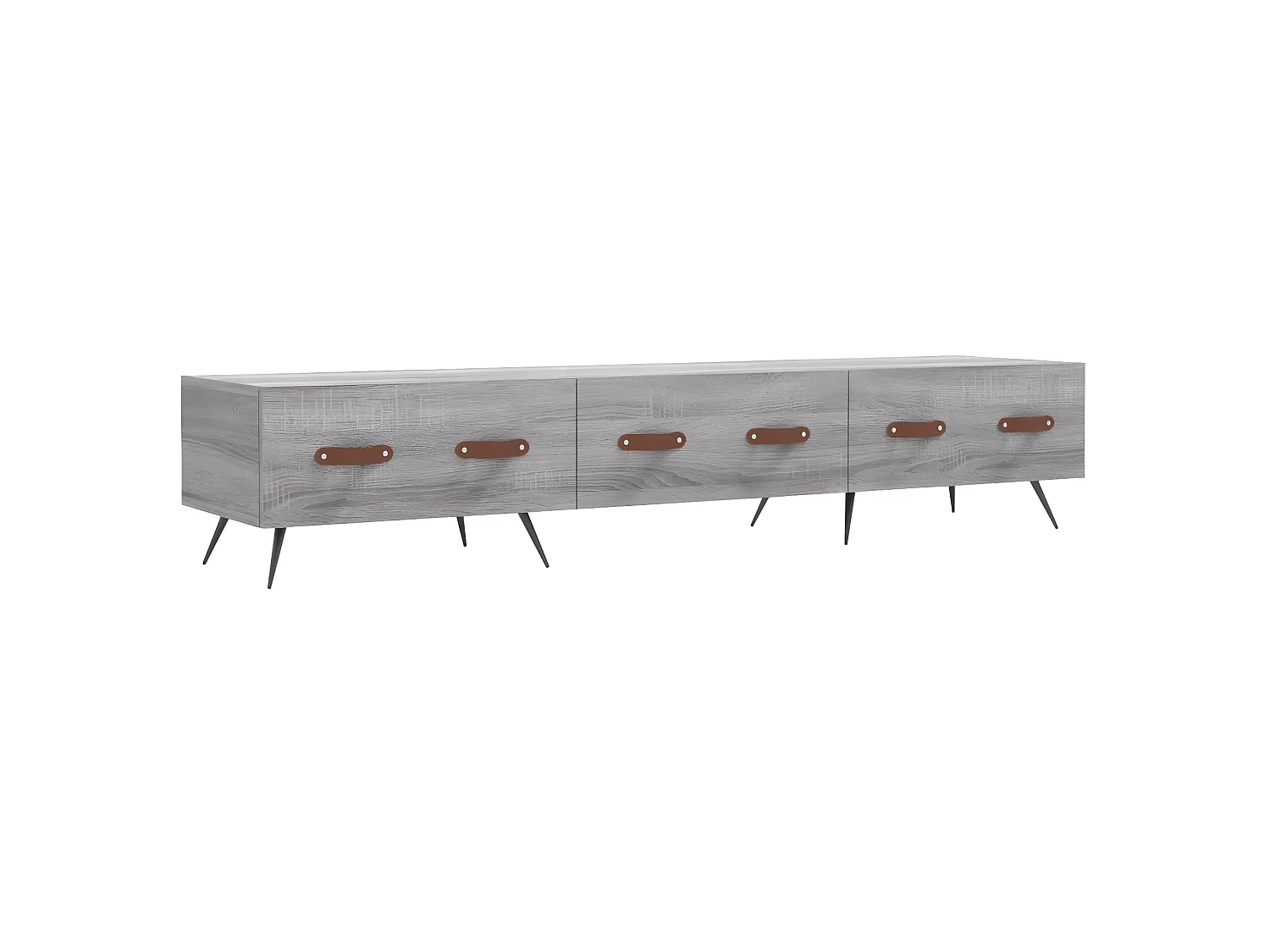 Meuble TV sonoma BEis 150x36x30 cm bois d'ingénierie BE84499