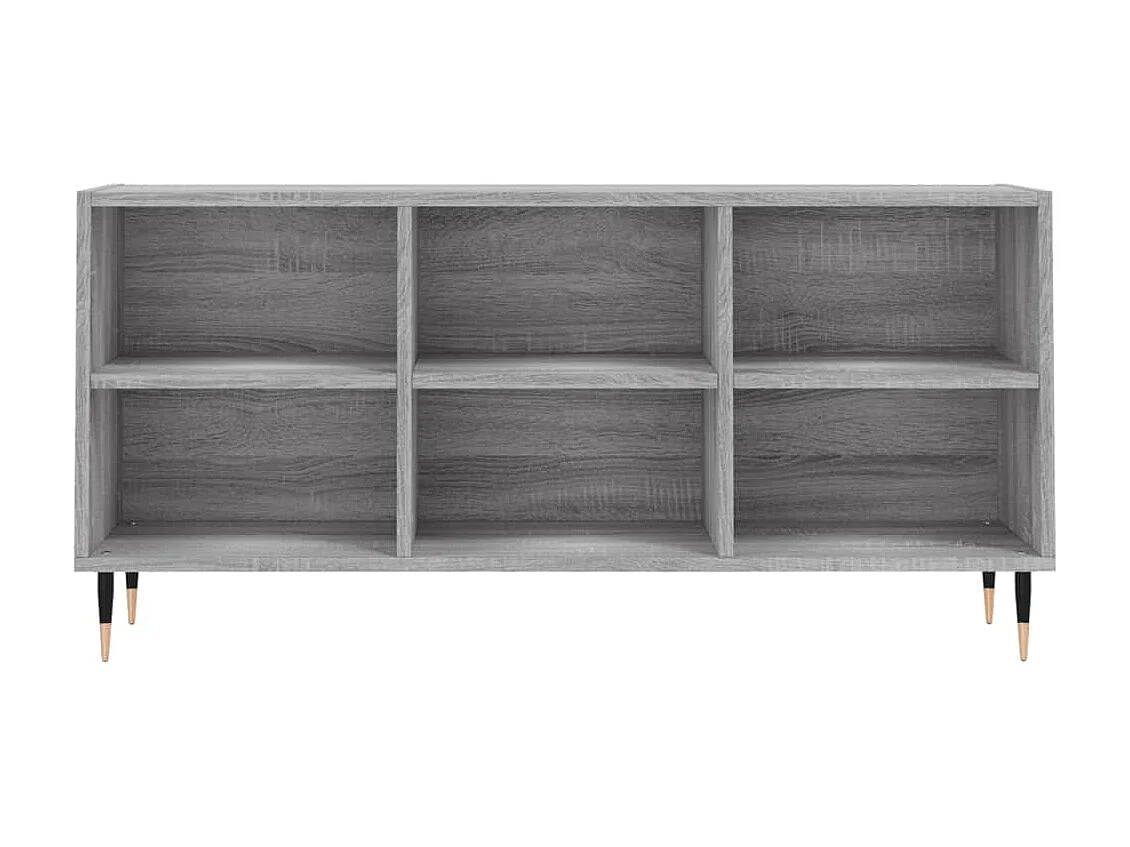 Mueble de TV madera de ingeniería gris Sonoma 103,5x30x50 cm ES92324