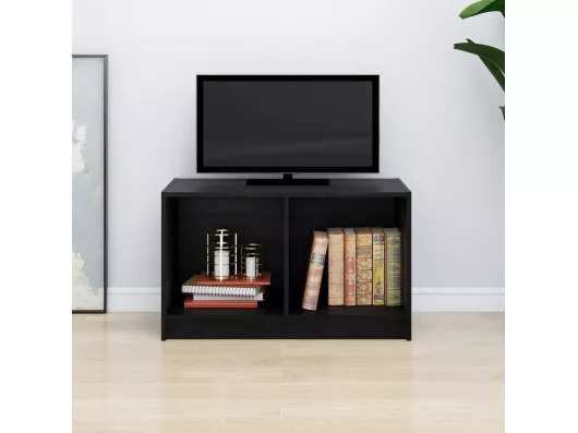 Kauf Unique TV-Schrank,TV-Möbel Schwarz 70x33x42 cm Massivholz Kiefer -gkd636304