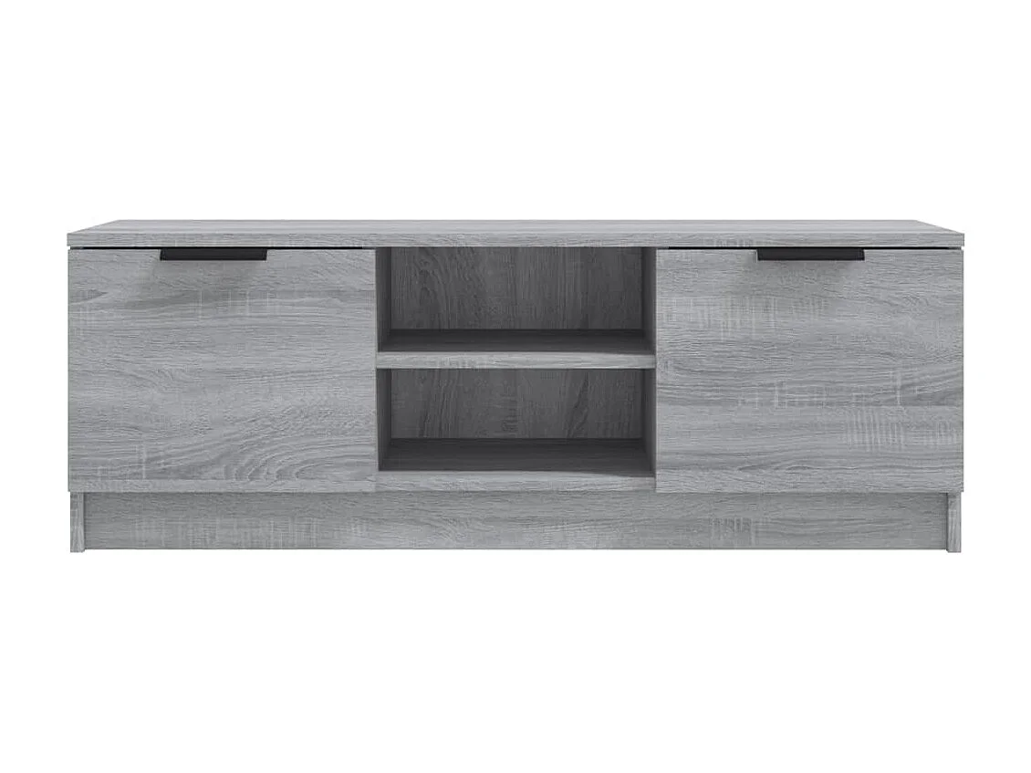 Meuble TV Sonoma gris 102x35x36,5 cm Bois d'ingénierie BE80674
