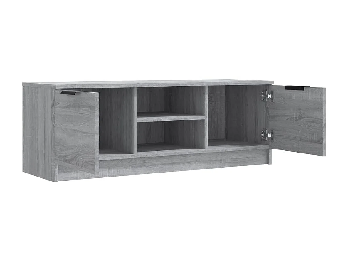 Meuble TV Sonoma gris 102x35x36,5 cm Bois d'ingénierie BE80674