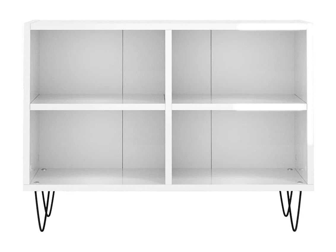 Móvel de TV 69,5x30x50 cm derivados de madeira branco brilhante PT613111