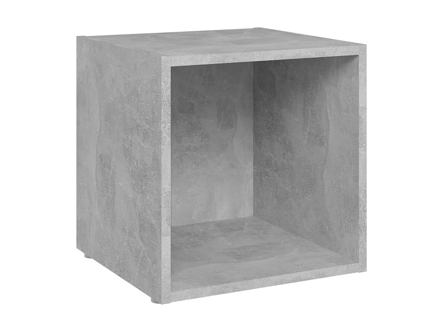 4 Stk.TV-Schränke,TV-Möbel Betongrau 37x35x37 cm Holzwerkstoff -gkd611635