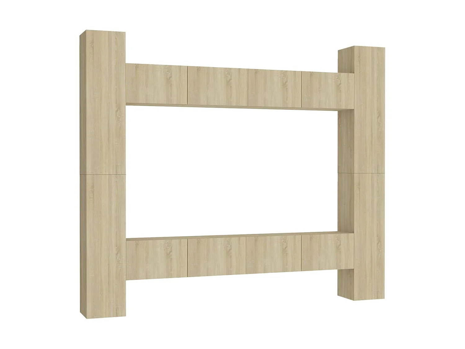 Ensemble de meubles TV 8 pcs Chêne sonoma Bois d'ingénierie BE66921