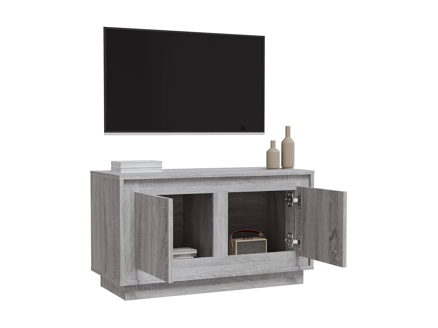 TV-Schrank,TV-Möbel Grau Sonoma 80x35x45 cm Holzwerkstoff -gkd639829