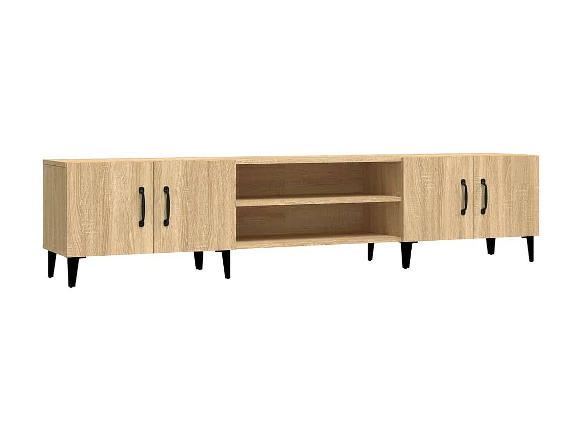 Mueble para TV madera contrachapada roble Sonoma 180x31,5x40 cm ES66525