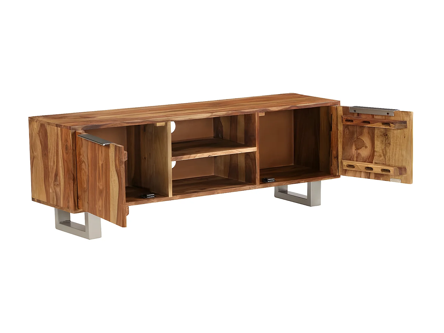 TV-Schrank,TV-Möbel Massivholz mit Honig-Finish 118 x 30 x 40cm -gkd167238