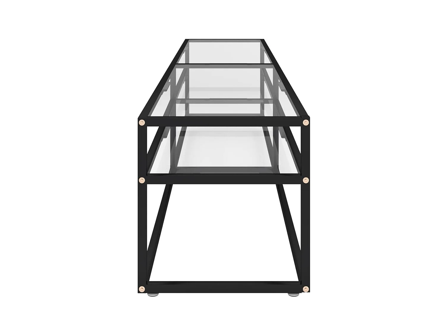 Mueble para TV vidrio templado transparente 200x40x40,5 cm ES43559