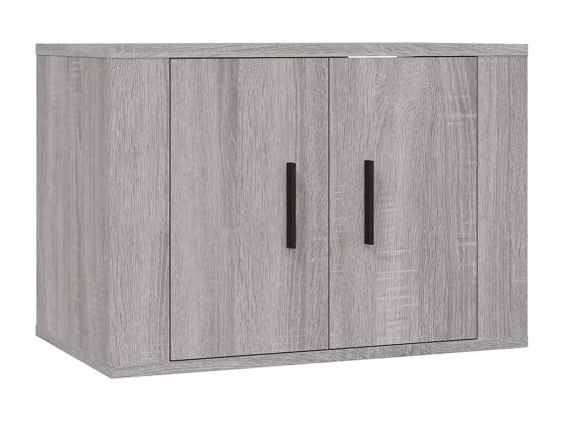 Set de muebles para TV 4 pzas madera contrachapada gris Sonoma ES73033