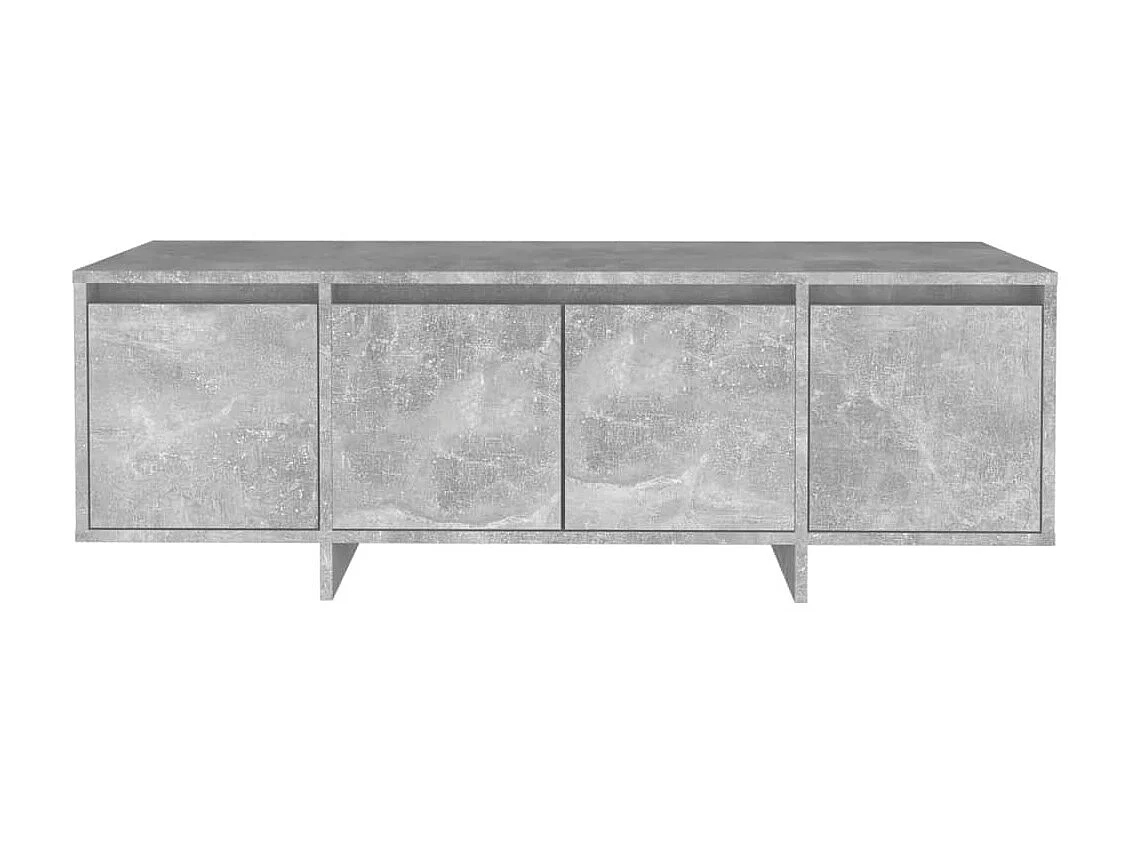 Meuble TV Gris béton 120x30x40,5 cm Aggloméré BE58227