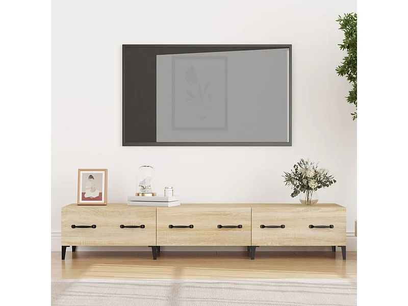 Meuble TV Chêne sonoma 150x34,5x30 cm Bois d'ingénierie BE64966