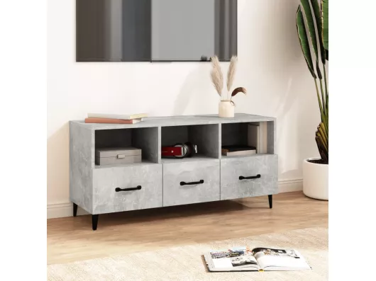 Kauf Unique TV-Schrank,TV-Möbel Betongrau 102x35x50 cm Holzwerkstoff -gkd817051