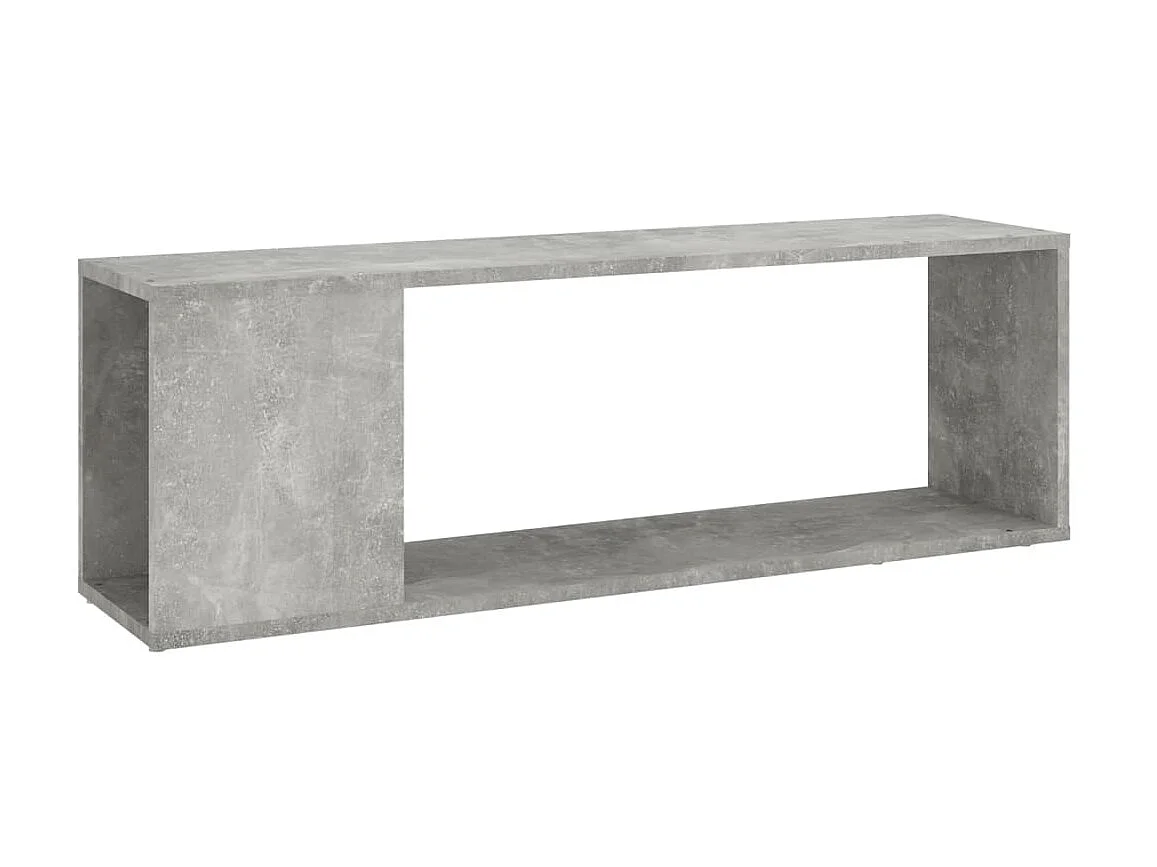 Meuble TV Gris béton 100x24x32 cm Aggloméré LWW42688