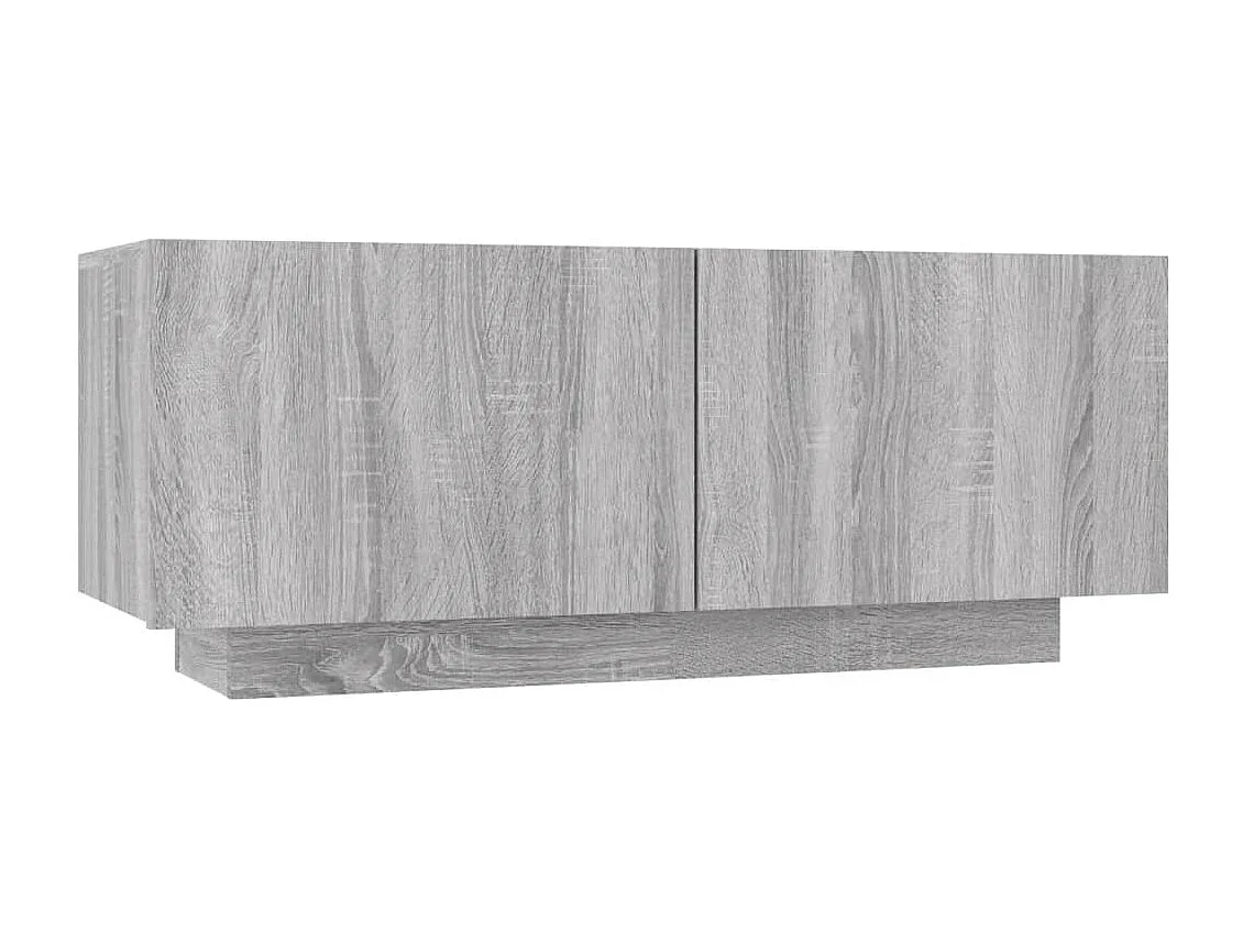 Meuble TV Sonoma gris 100x35x40 cm Bois d'ingénierie BE84386
