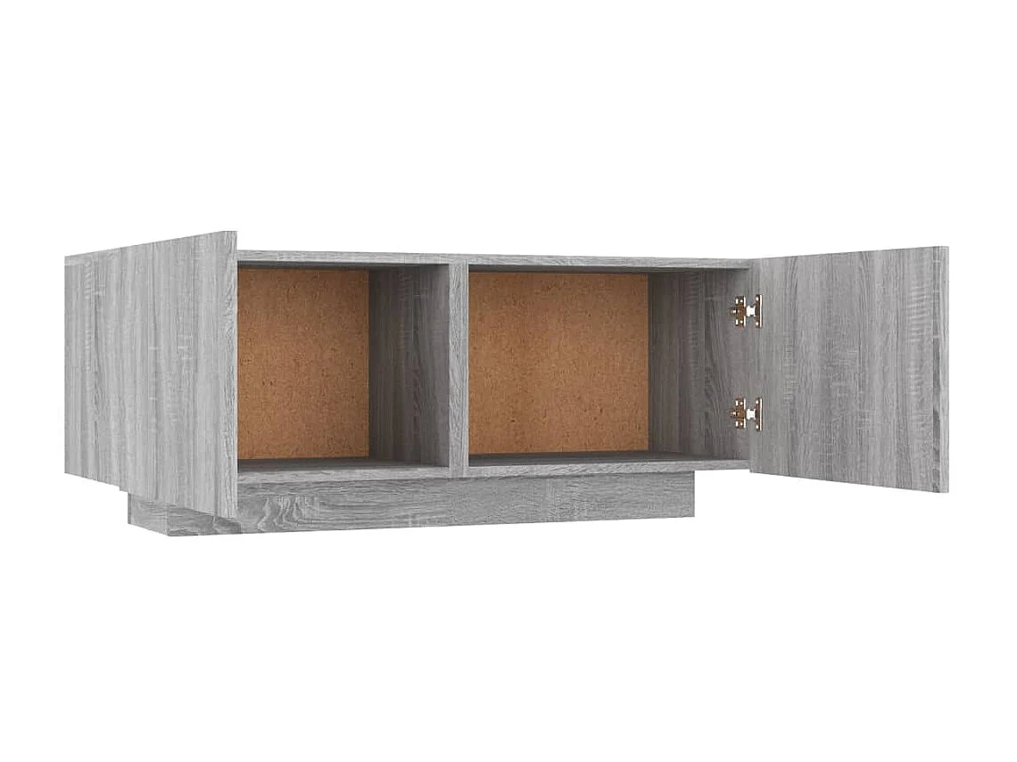 Meuble TV Sonoma gris 100x35x40 cm Bois d'ingénierie BE84386