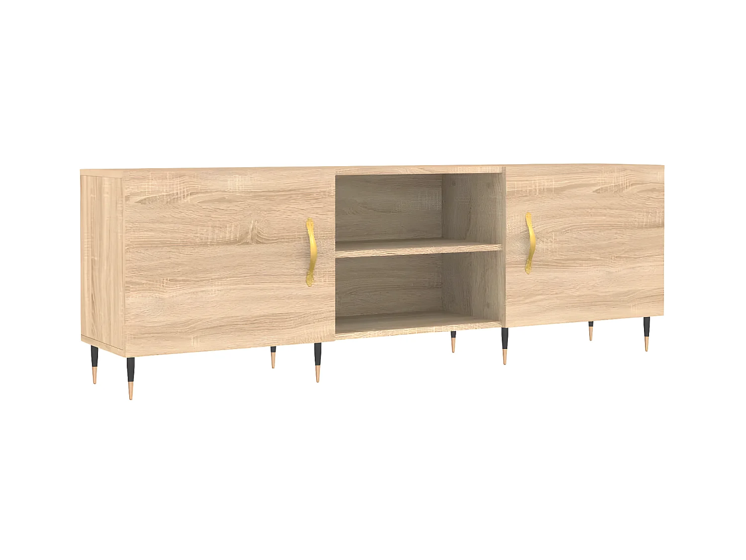 Meuble TV chêne sonoma 150x30x50 cm bois d'ingénierie BE35740