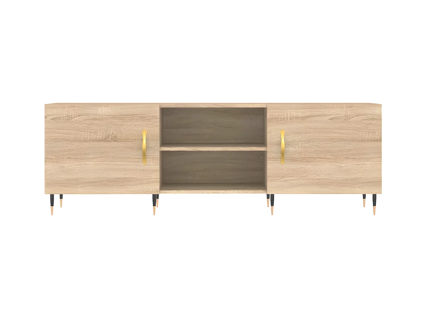 Meuble TV chêne sonoma 150x30x50 cm bois d'ingénierie BE35740