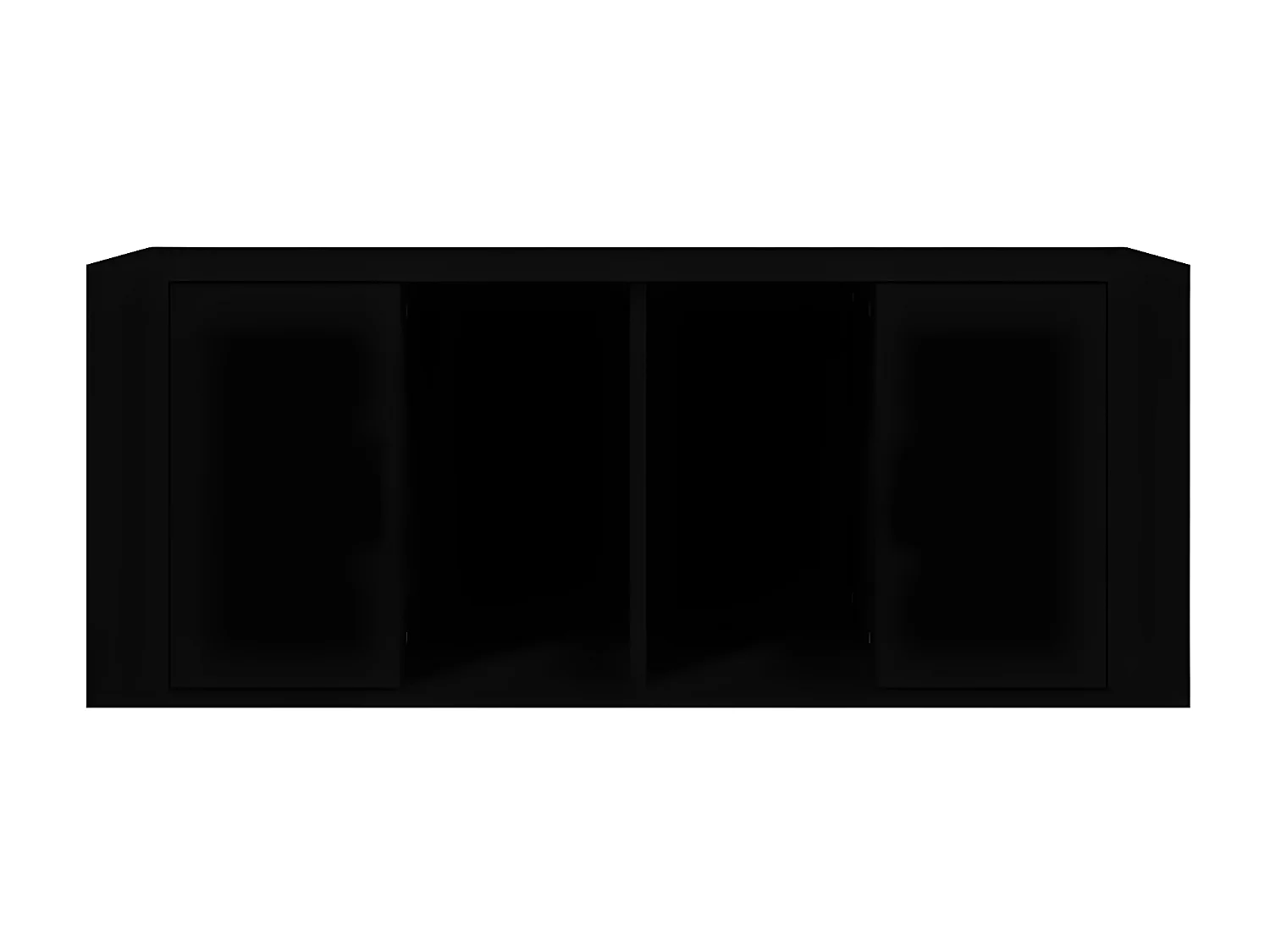 Meuble TV Noir 100x35x40 cm Bois d'ingénierie BE38753