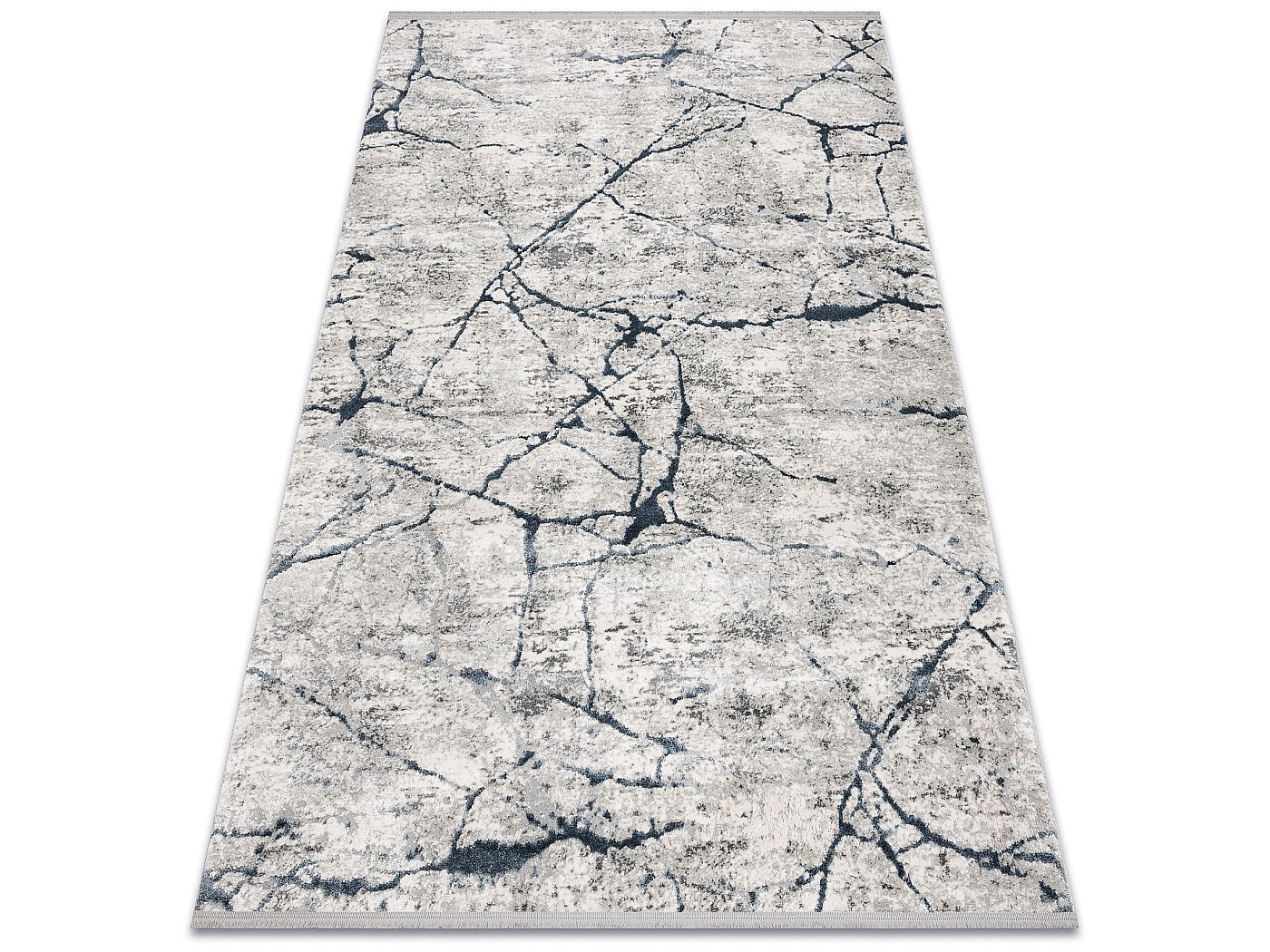 Tapis Ancien à Aiguilles Ivoire Belge – 10x20 Franges, Tout-over, B-79945