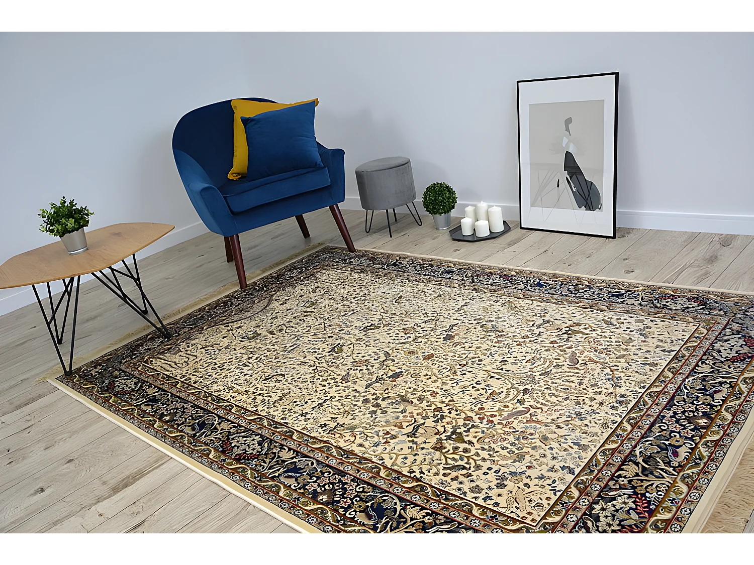 Tapijt WINDSOR 12806 ŻAKARD franje ivoor 160x230 cm