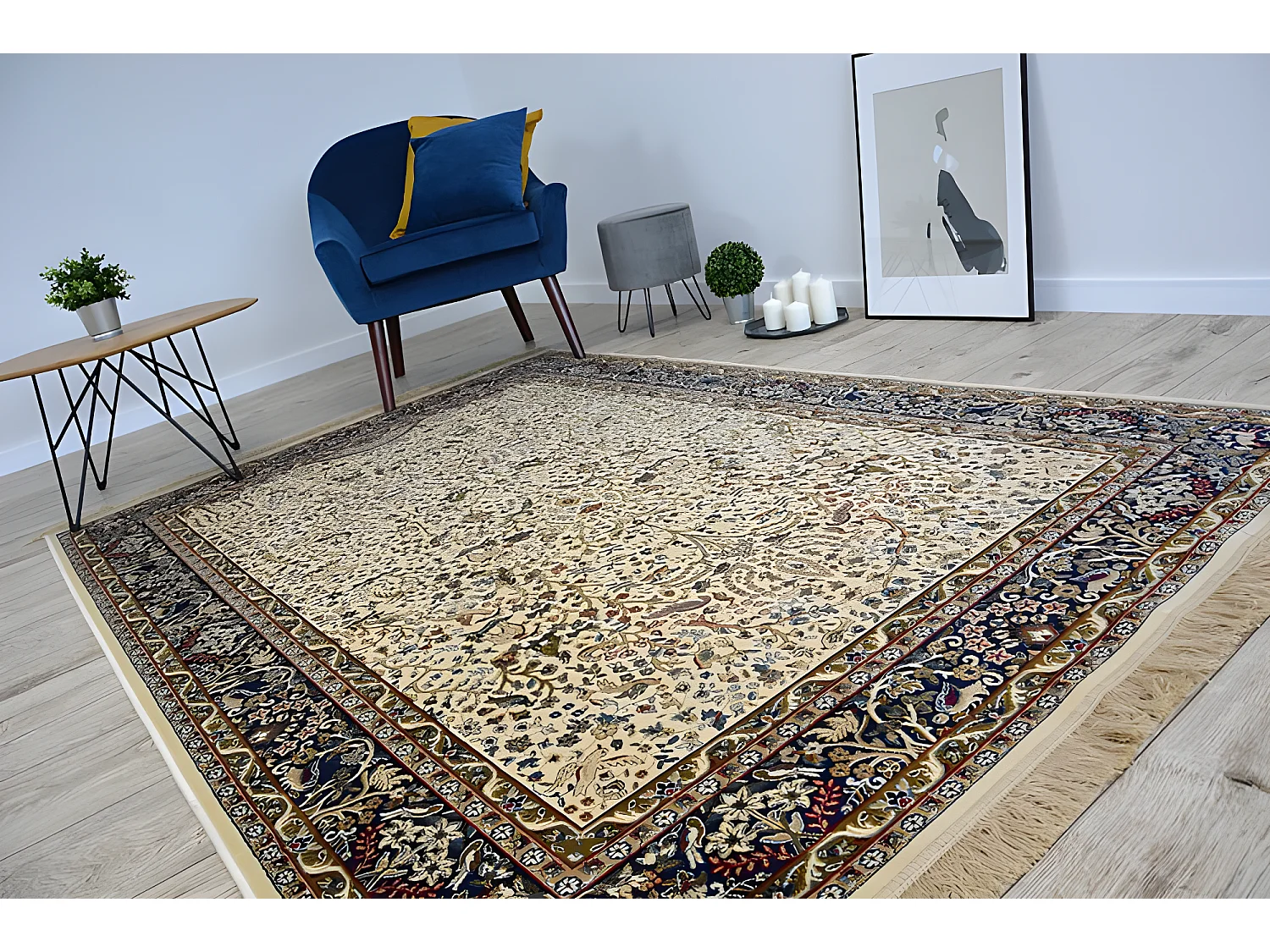 Tapijt WINDSOR 12806 ŻAKARD franje ivoor 160x230 cm