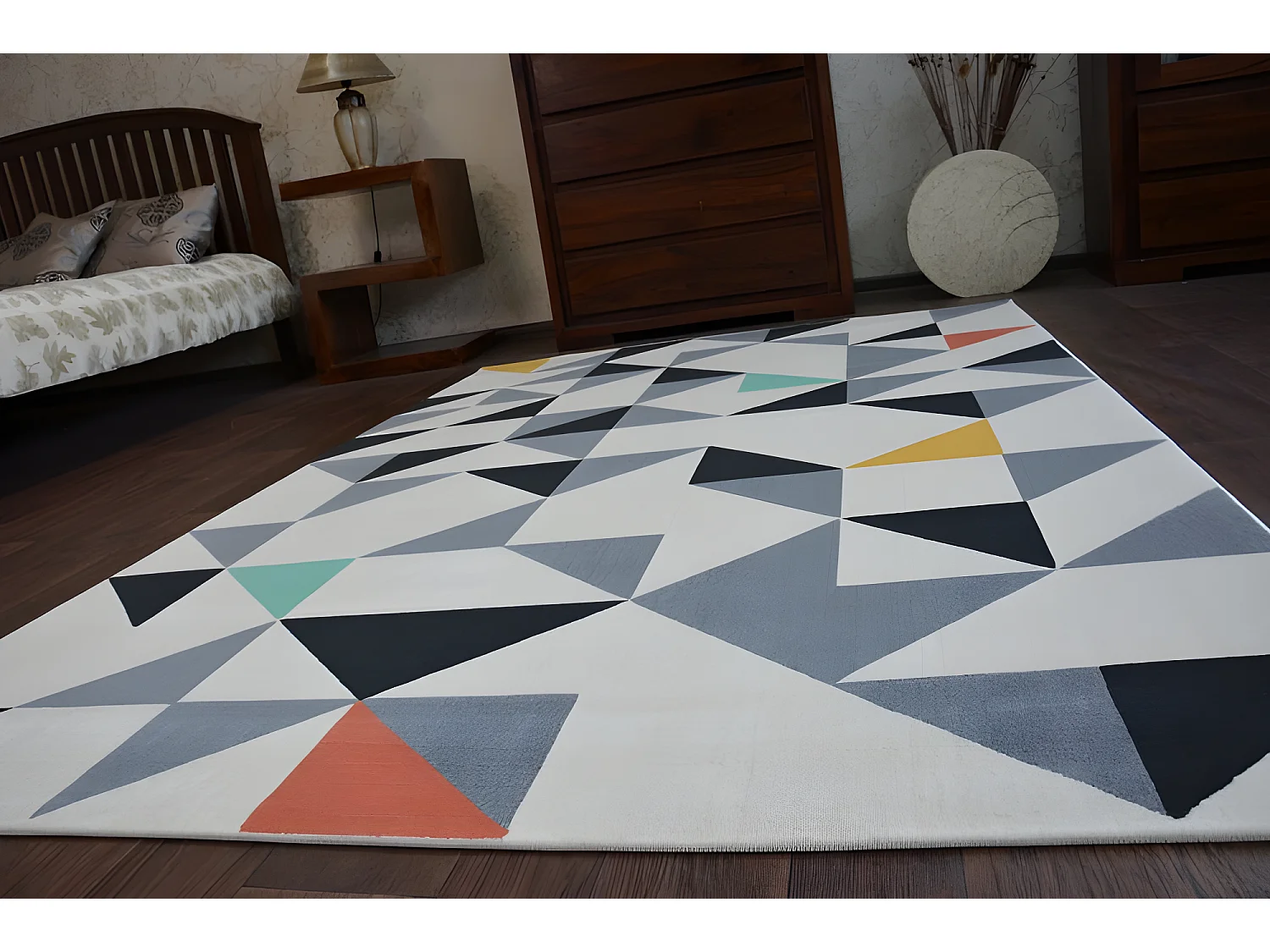 Tapis SCANDI 18214/763 - TRIANGLES 80x150 cm