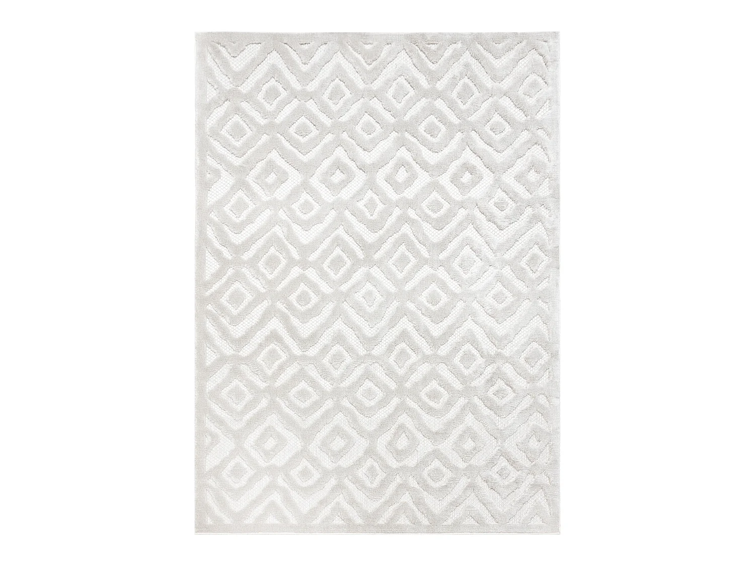 Tapis SANTO SIZAL 58381 diamants, zigzag beige 140x190 cm