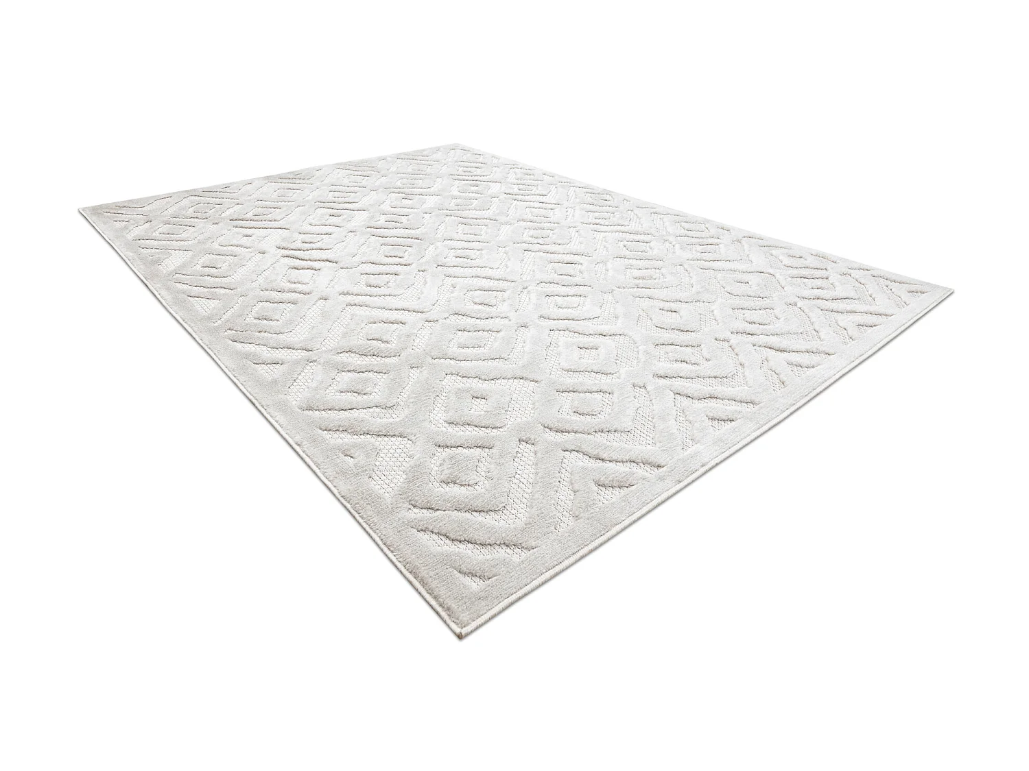 Tapis SANTO SIZAL 58381 diamants, zigzag beige 140x190 cm