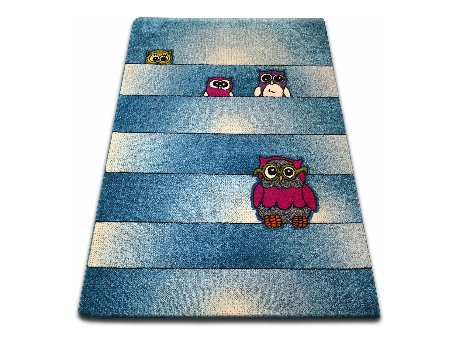 Tapis KIDS Hiboux bleu C412 140x190 cm