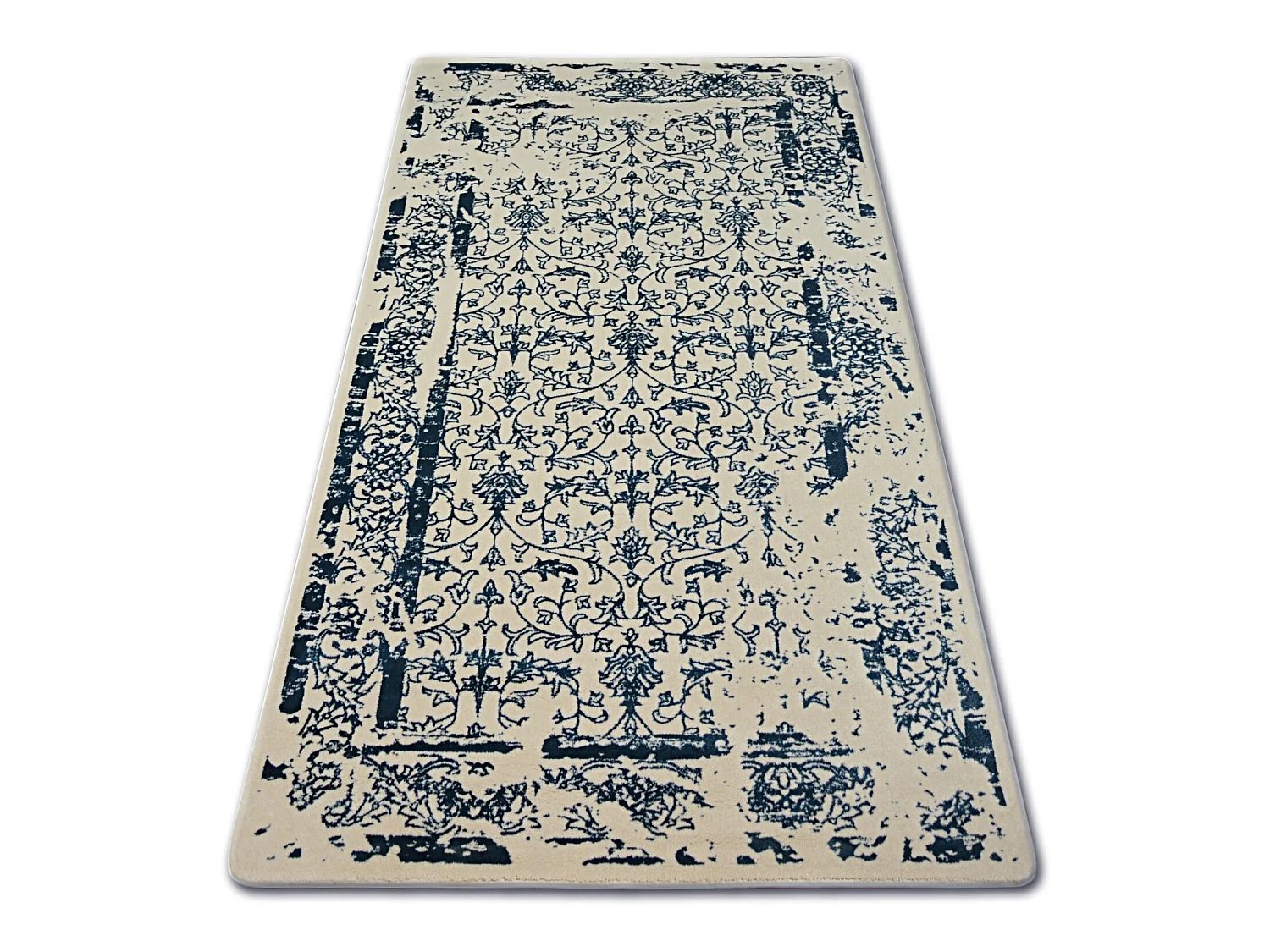 Tapis ACRYLIQUE MANYAS 0920 Ivoire/Bleu 120x180 cm